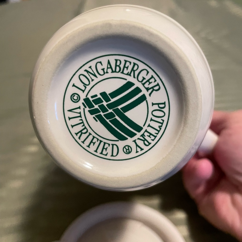 Longaberger  Travel Mug with Christmas Holly around it - Picture 7 of 11